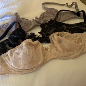 Victoria secret lace unlined bras lot SOLD